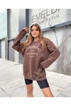 KADIN CALABASAS BASKILI SWEATSHIRT